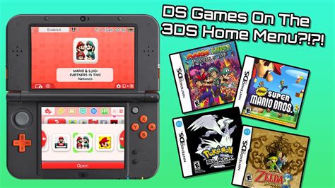 Make sure the. . Can i use ds games on 3ds